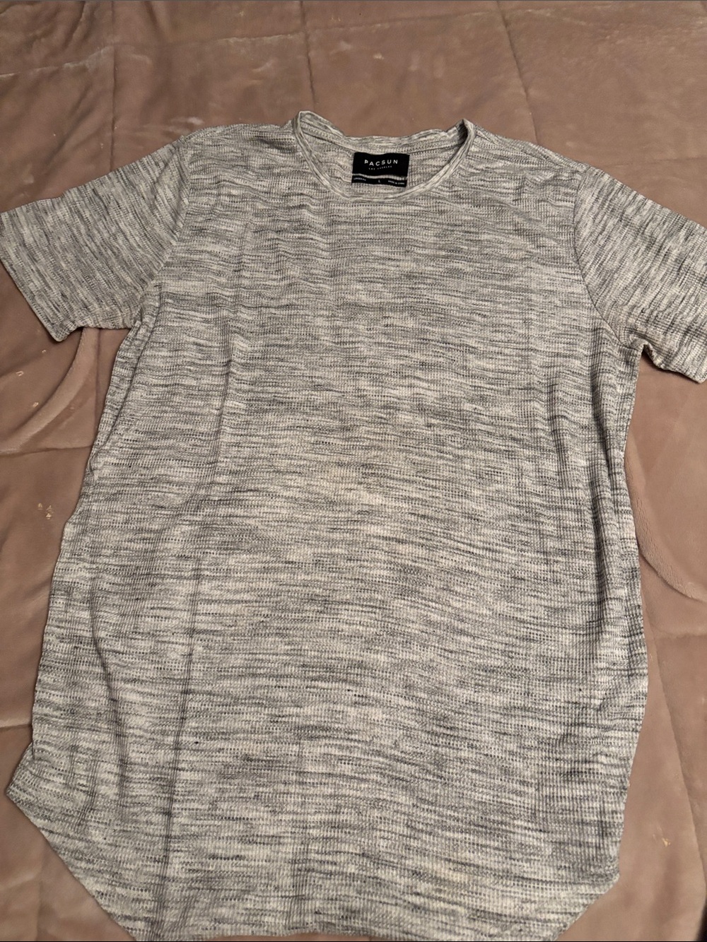 PacSun Gray Marled Short Sleeve Crew Tee like new